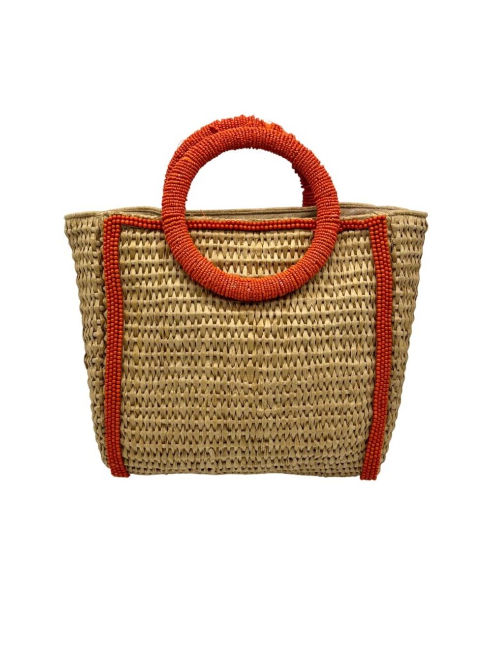 MMs Brands Tan Woven Tote Bag